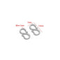 UEE Jewelry Stainless Steel S-Hook Clasps