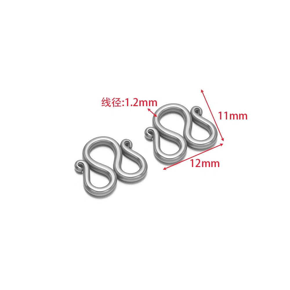 Stainless Steel S & M Hook Clasps