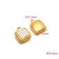 Stainless Steel Shell Inlay Charms