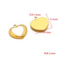 Stainless Steel Shell Inlay Charms