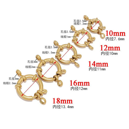 Stainless Steel Spring Ring Clasps