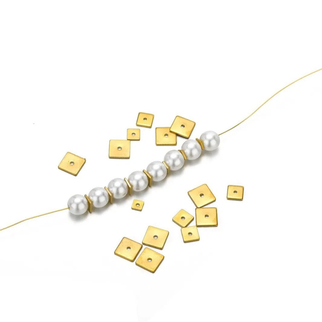 Stainless Steel Square Spacer Beads