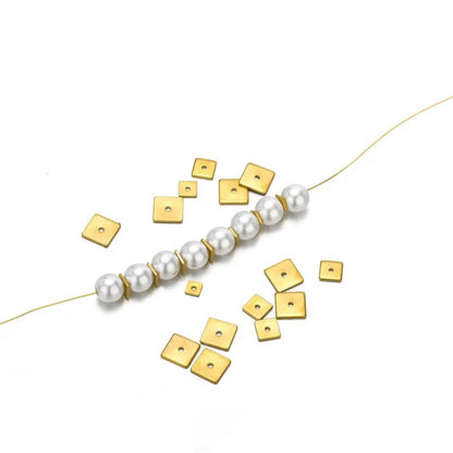 Stainless Steel Square Spacer Beads
