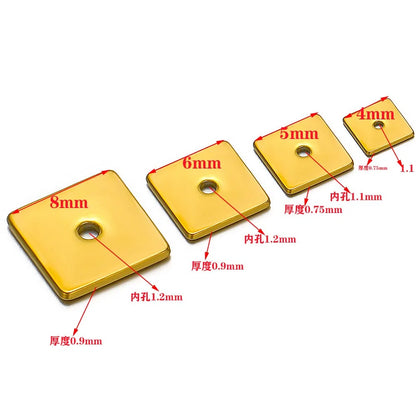 Stainless Steel Square Spacer Beads