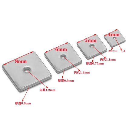 Stainless Steel Square Spacer Beads
