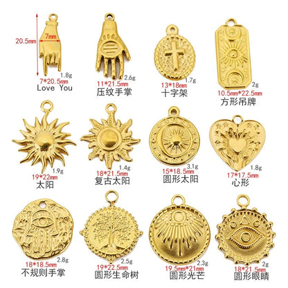 Stainless Steel Symbolic Charms