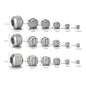 Stainless Steel Textured Large Hole Spacer Beads