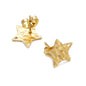 Stainless Steel Textured Stud Earring Posts with Loop