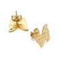 Stainless Steel Textured Stud Earring Posts with Loop