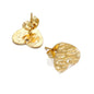 Stainless Steel Textured Stud Earring Posts with Loop