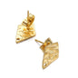 Stainless Steel Textured Stud Earring Posts with Loop