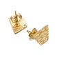 Stainless Steel Textured Stud Earring Posts with Loop