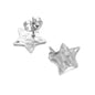 Stainless Steel Textured Stud Earring Posts with Loop