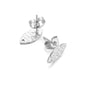 Stainless Steel Textured Stud Earring Posts with Loop