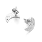 Stainless Steel Textured Stud Earring Posts with Loop