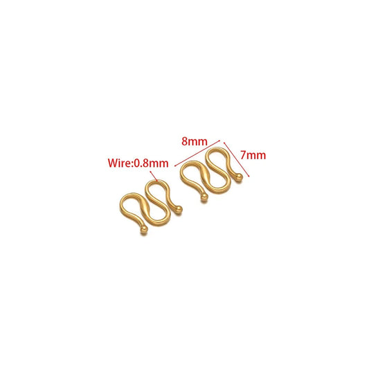 UEE Jewelry Stainless Steel W-Hook Clasps